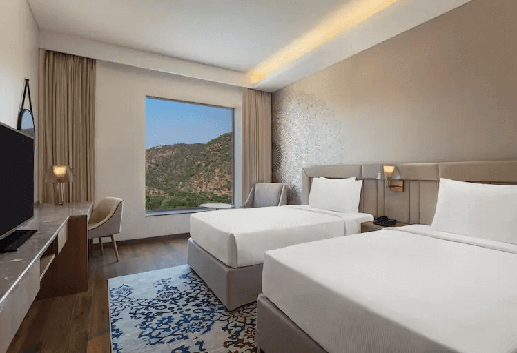 TWIN GUEST ROOM ARAVALLI RANGE VIEW