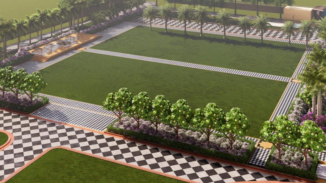 Sundial Courtyard and Lawn